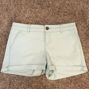 Maurice’s mint green shorts